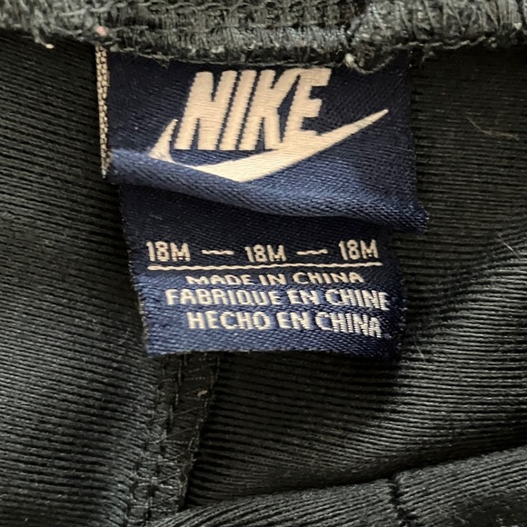 Nike Kids size 18 months Black Joggers with Red and neon Yellow Stripes - Picture 2 of 10